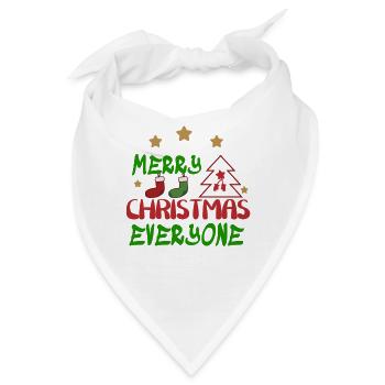 Frohe weihnachten Frohe weihnachten Frohe weihnach - Bandana - Weiß - Vorne