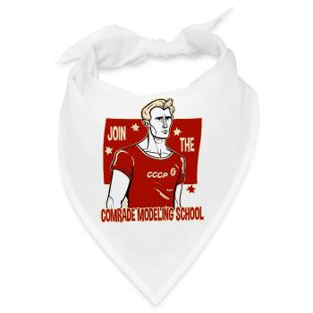 Tritt der kommunistischen Genosse-Model Schule bei - Bandana - Weiß - Vorne