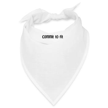 Fitness - Commit to fit - Bandana - Weiß - Vorne