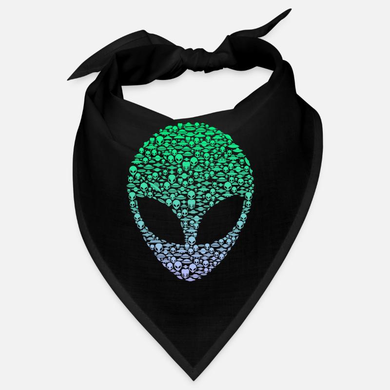 Außerirdischer Mars-UFO-Alien-Kopf Bandana