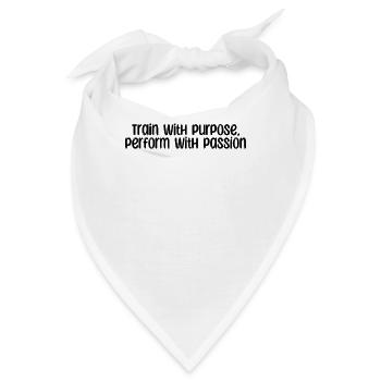 Fitness - Train with purpose, perform with - Bandana - Weiß - Vorne