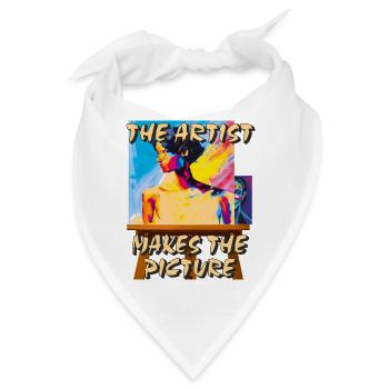 ARTIST MAKES THE PICTURE - Bandana - Weiß - Vorne