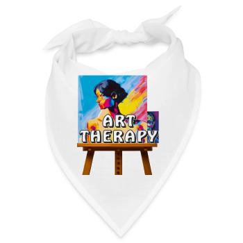 ARTIST MAKES THE PICTURE - Bandana - Weiß - Vorne