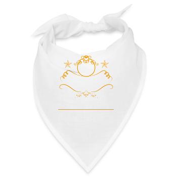 Wir haben viel gemeinsam 10.Hochzeitstag - Bandana - Weiß - Vorne
