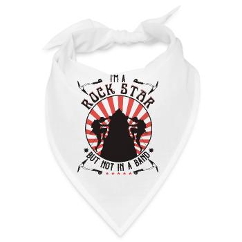Ich bin ein , aber nicht in einer Band - Bandana - Weiß - Vorne