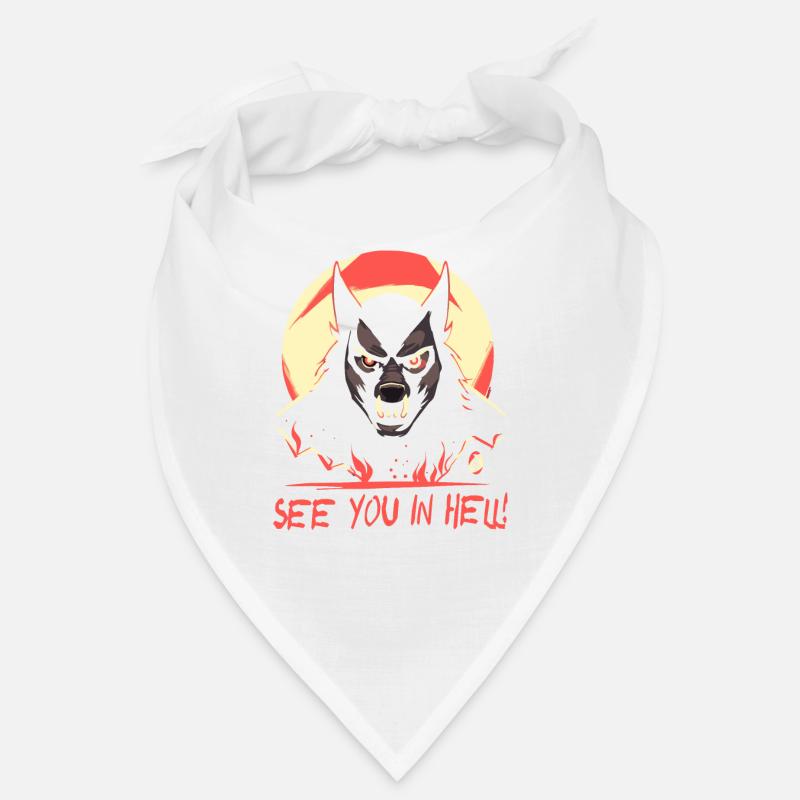 Cartoon Hellhound, See You in Hell Bandana