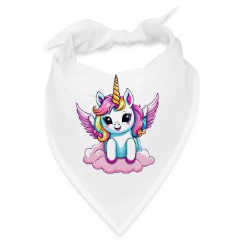 Licorne Einhorn Kawaii - Bandana - Weiß - Vorne