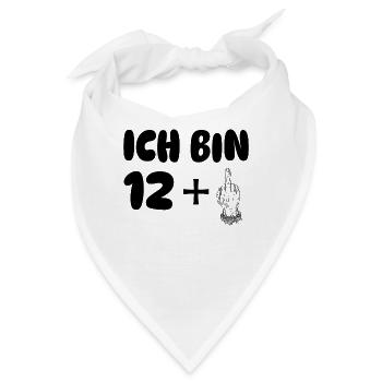 ich bin 13 - Bandana - Weiß - Vorne
