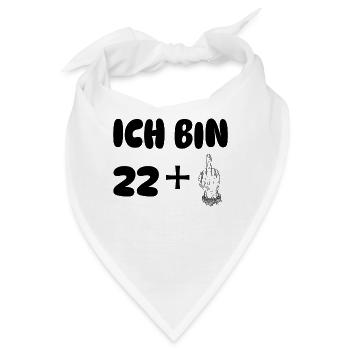 ich bin 23 - Bandana - Weiß - Vorne