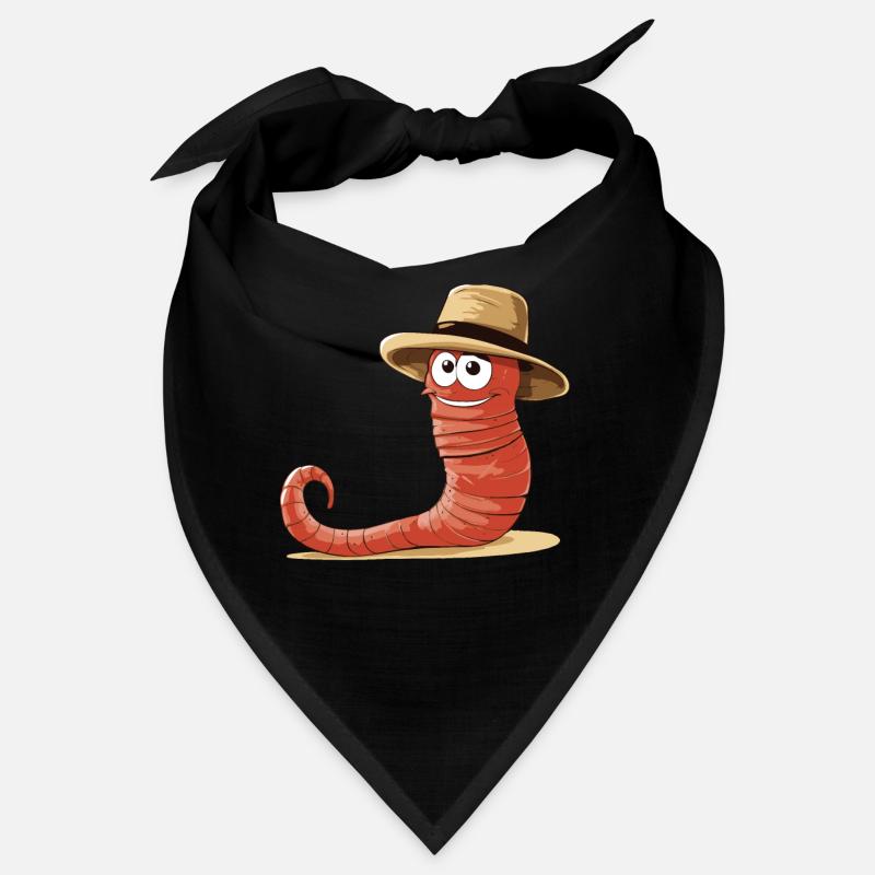 Funny Earthworm Composting Worm Farmer Bandana
