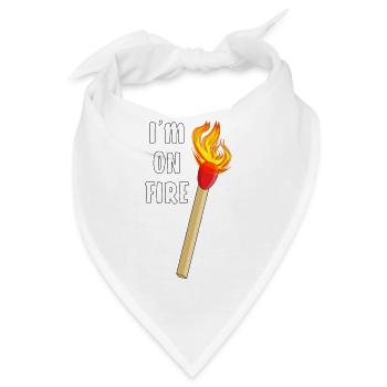 STREICHHOLZ I'M ON FIRE - Bandana - Weiß - Vorne