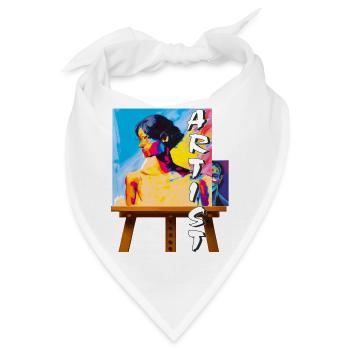 ARTIST MAKES THE PICTURE - Bandana - Weiß - Vorne