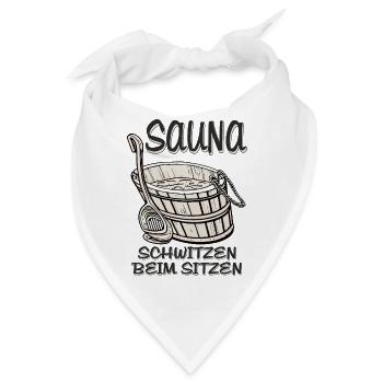 SAUNA SCHWITZEN BEIM SITZEN - Bandana - Weiß - Vorne
