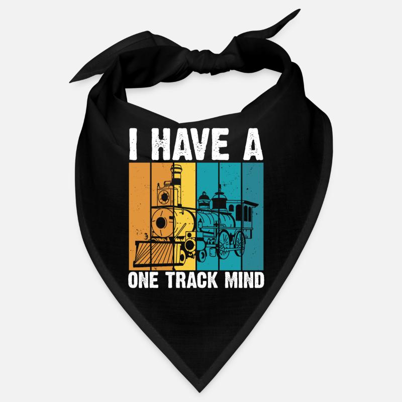 Zug Einstrecke Mind Railroad Lokomotive Bandana