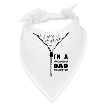 Ich bin ein Programmierer, Vater, nichts macht mir Angst - Bandana - Weiß - Vorne