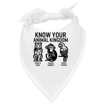Dschungel-Shirt, Kenne dein Tierreich Tiger - Bandana - Weiß - Vorne