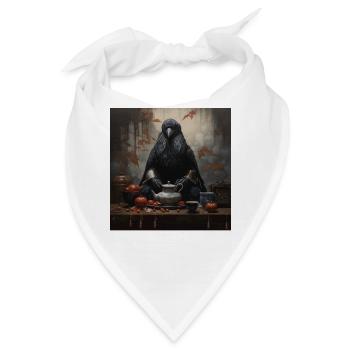 Japanische Kunst Japanischer Holzschnitt Kunstdruck Tee - Bandana - Weiß - Vorne