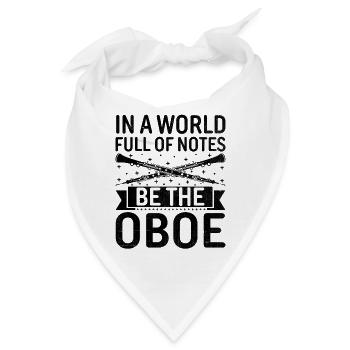 Oboist Oboe Basoonist Marching Band Instrumen - Bandana - Weiß - Vorne