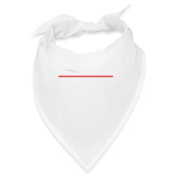 Komm wir essen, Opa. Satzzeichen retten Leben - Bandana - Weiß - Vorne