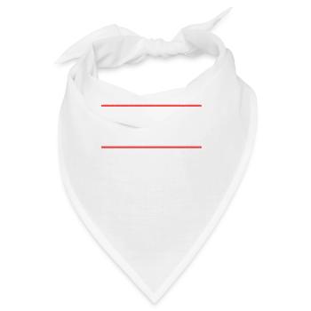 Wäre er doch nur Dichter Grammatik Wortwitz - Bandana - Weiß - Vorne
