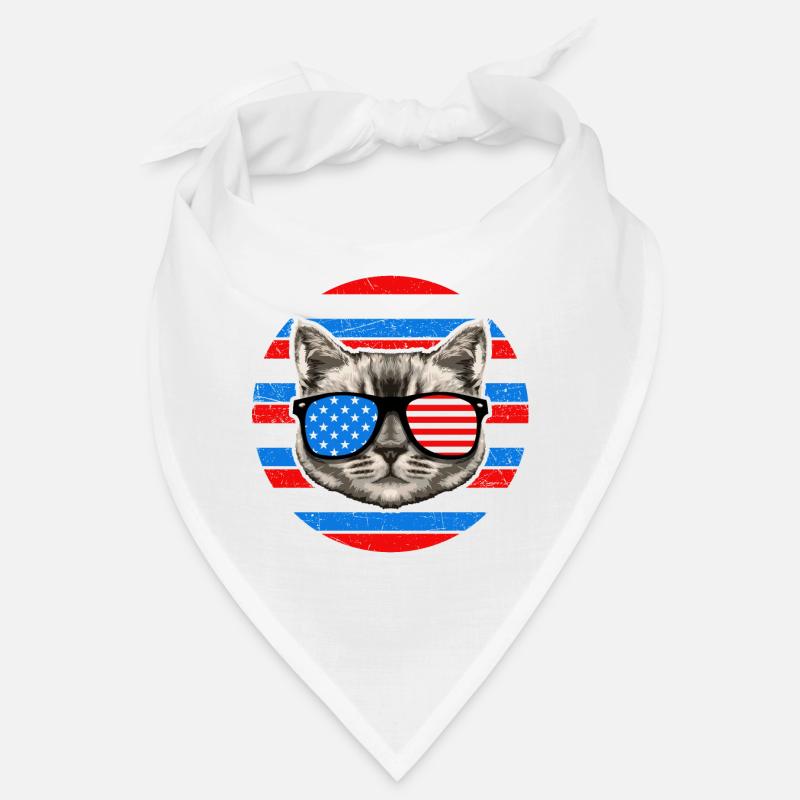 Glückliche Katze Vom Juli Bandana