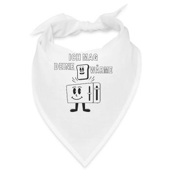 TOASTER ICH MAG DEINE WÄRME - Bandana - Weiß - Vorne