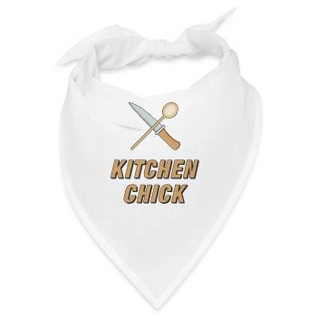 KITCHEN CHICK - Bandana - Weiß - Vorne