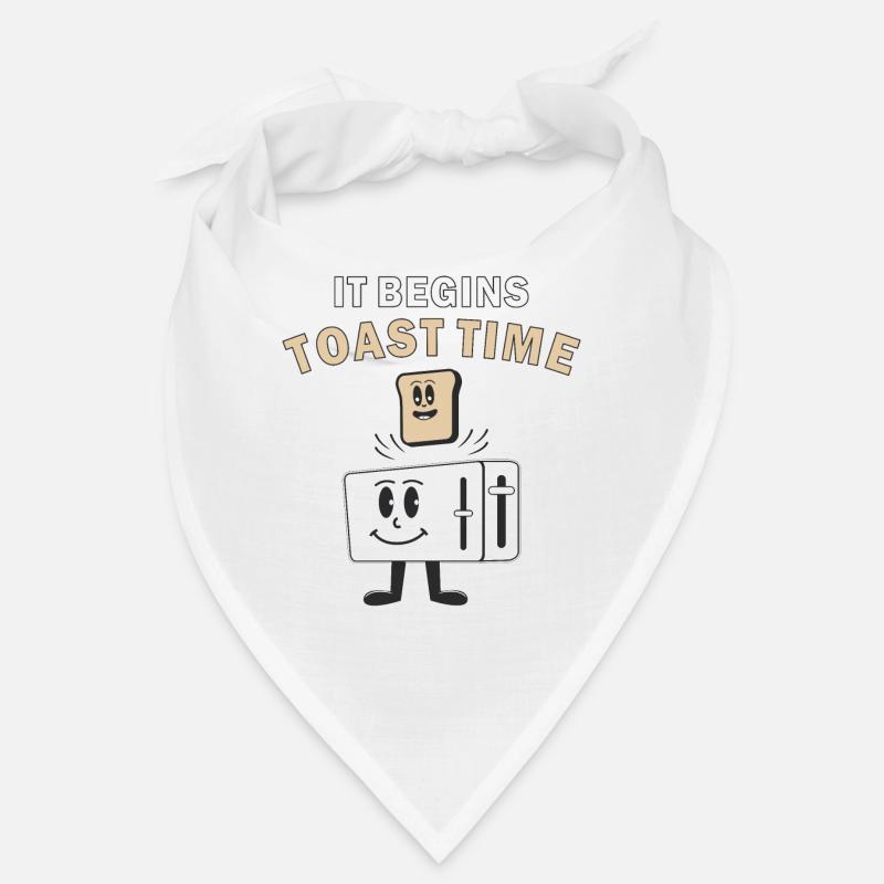 TOASTER IT BEGINS TOAST TIME Bandana