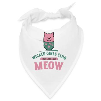 Frauenspruch - Girls Club - Lustiger Spruch - Bandana - Weiß - Vorne