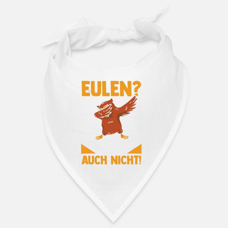 Eulen - Bandana - Weiß