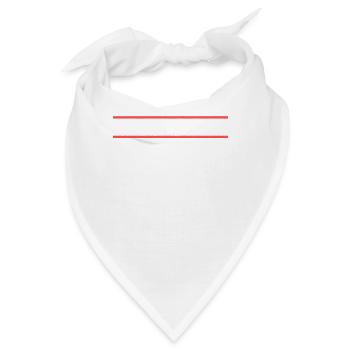 Er will Sie nicht. Komma Grammatik Witz - Bandana - Weiß - Vorne