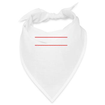Lustiger Komma Satzzeichen Spruch Deutschlehrer - Bandana - Weiß - Vorne