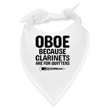 Oboist Oboe Basoonist Marching Band Instrumen - Bandana - Weiß - Vorne