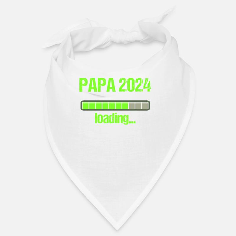 Papa 2024 Loading Vaterschaft Vater Werden Dad Bandana