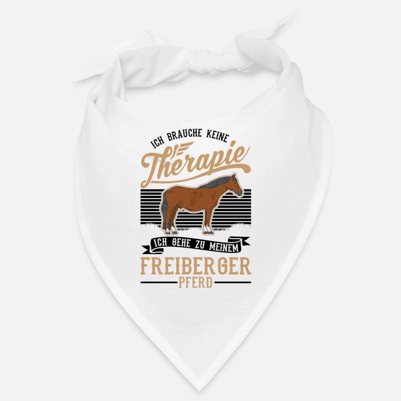Freiberger Pferd Therapie - Bandana - Weiß