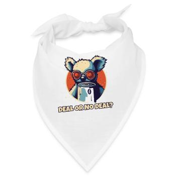Deal mit dem coolen Koala - Bandana - Weiß - Vorne