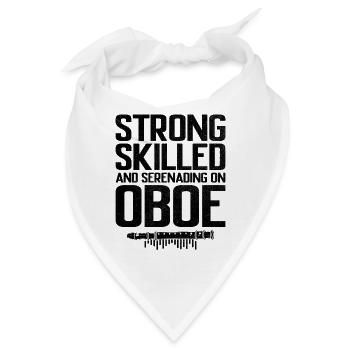 Oboist Oboe Basoonist Marching Band Instrumen - Bandana - Weiß - Vorne