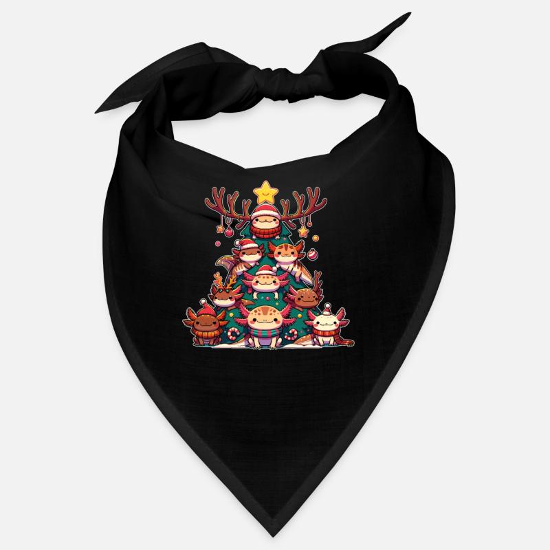 Arbre de Noël Axolotl Joyeux Noël Bandana