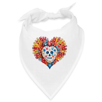 Family Unity Skull T-Shirt Adoptionstag weltweit - Bandana - Weiß - Vorne