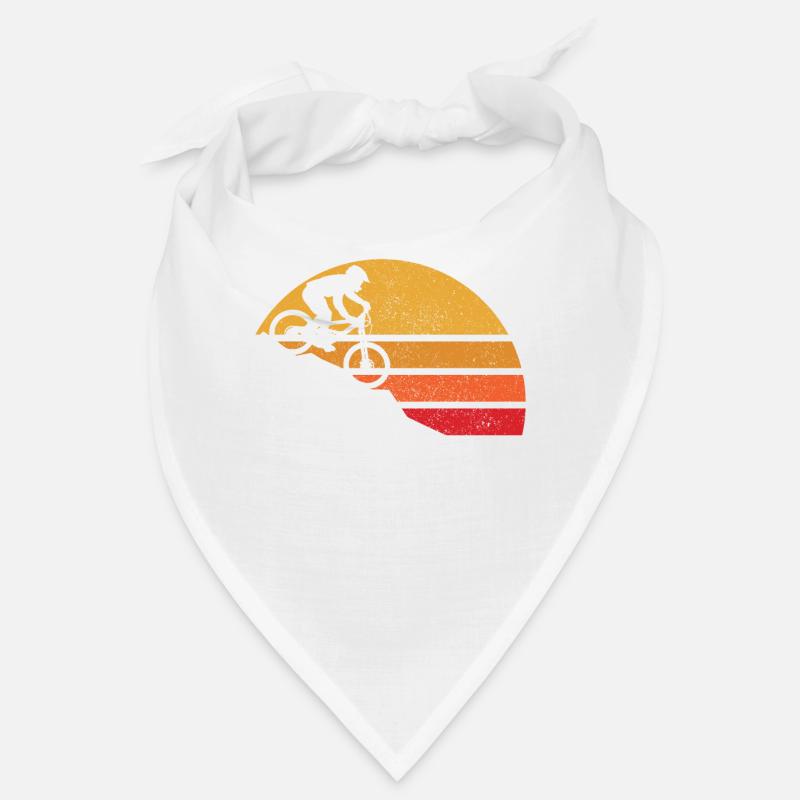 VTT VTT Downhill Biker cadeau - Bandana - blanc