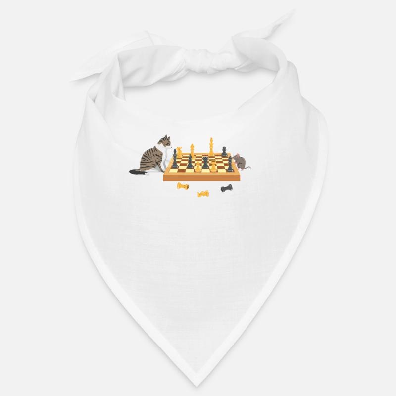 Jeu de société Nuit Chat Souris Joueurs D’échecs Bandana