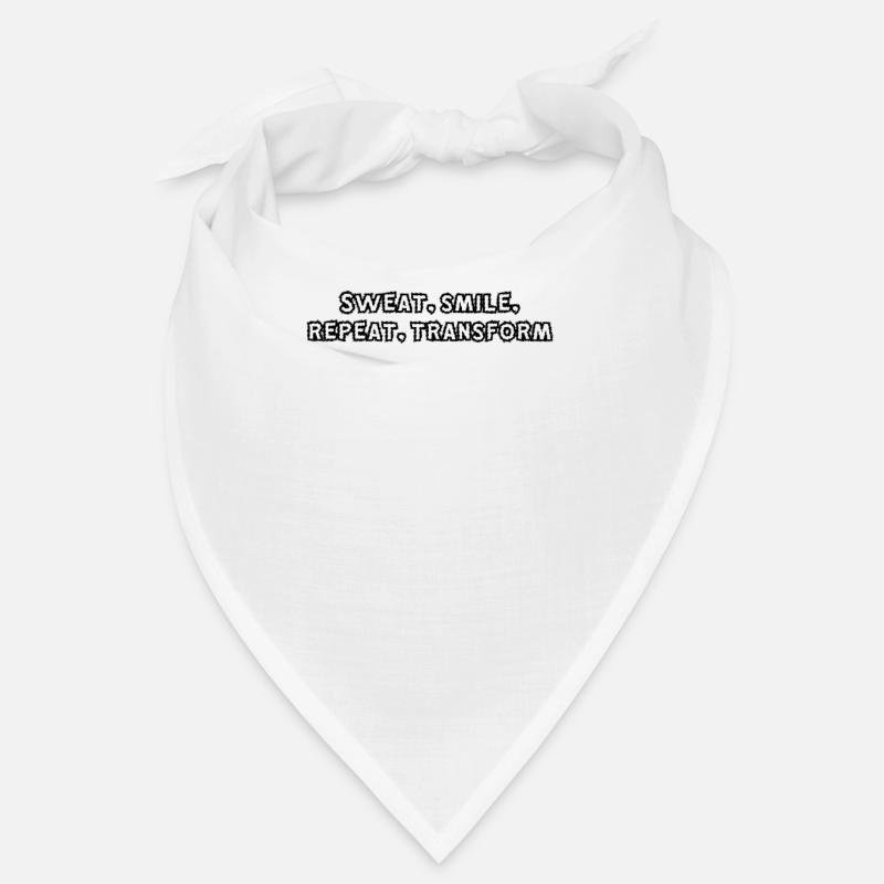 Fitness - Sweat, smile, repeat, transform Bandana