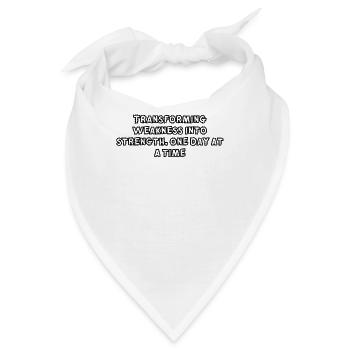 Fitness - Transforming weakness into strength, - Bandana - Weiß - Vorne