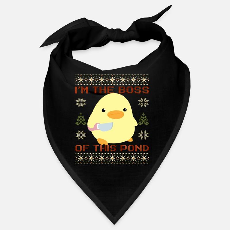 Canard avec couteau Meme - Mon étang Ugly Noël Bandana