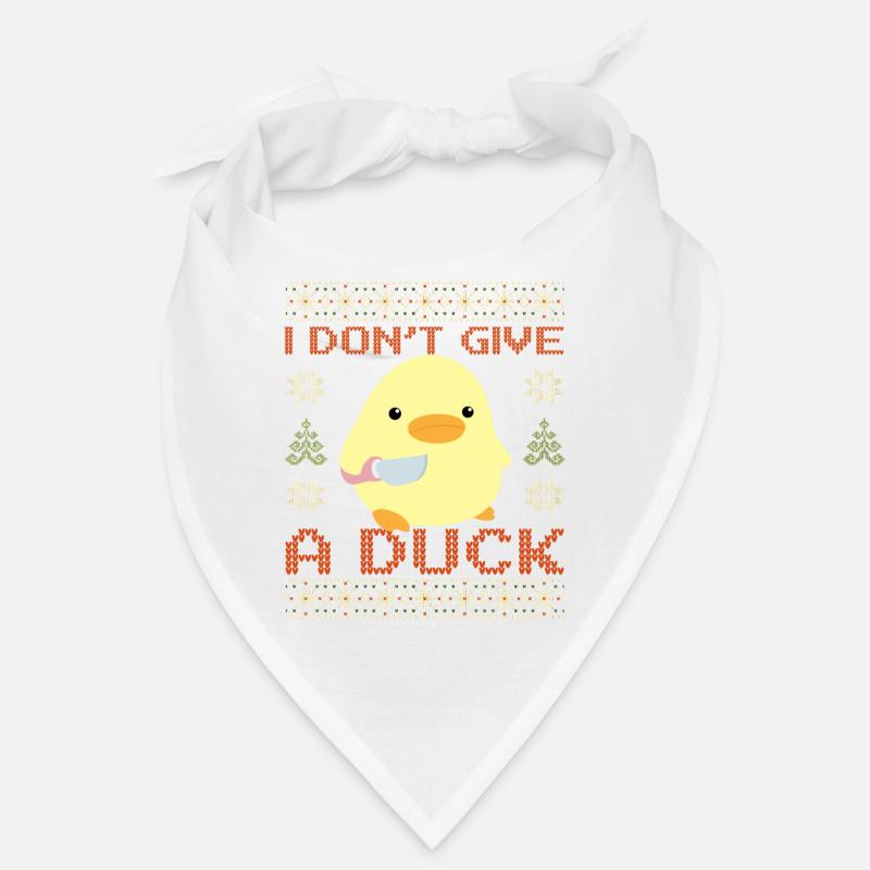 Duck With Knife Meme Don't Give a Duck Christmas Bandana