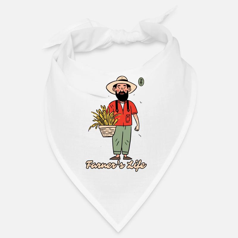 Leben eines Landwirts, der Bauer Bandana