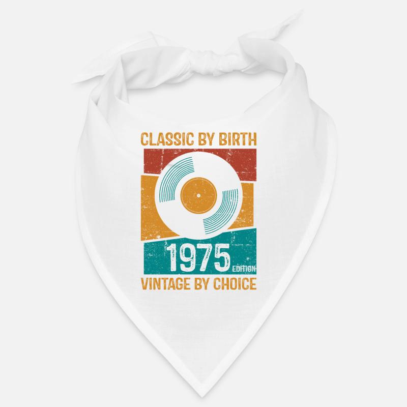 1975 Vintage vinyle classique naissance Bandana