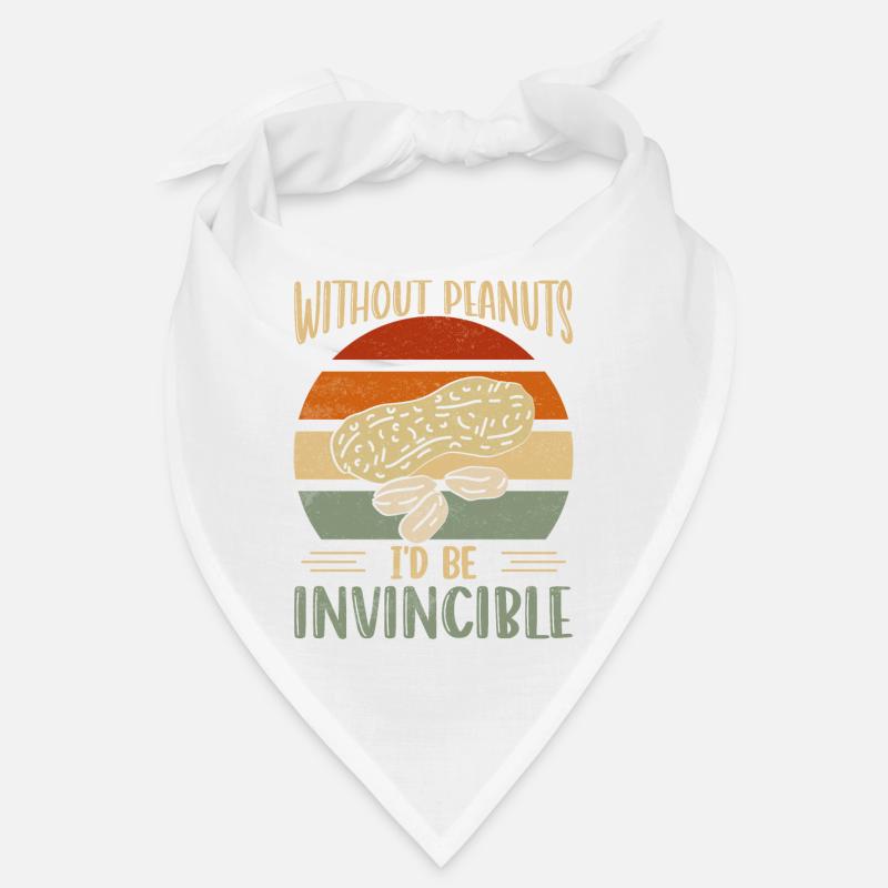 Without Peanuts I'd Be Invincible Awareness Nut Al Bandana