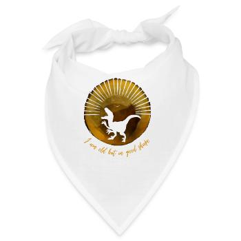 Ich bin alt, aber in guter Verfassung - Bandana - Weiß - Vorne