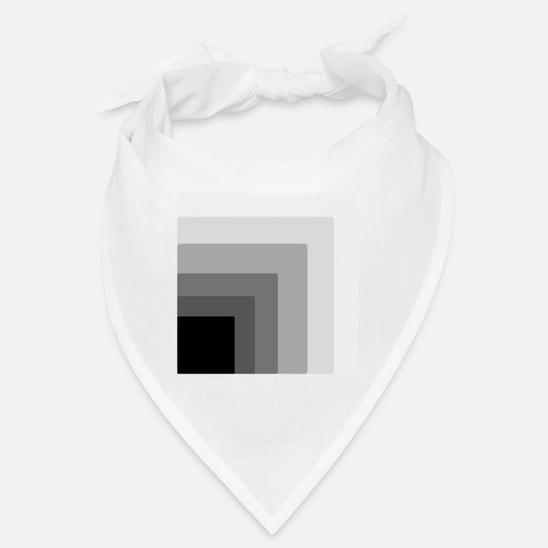 squares within a square - Bandana - white